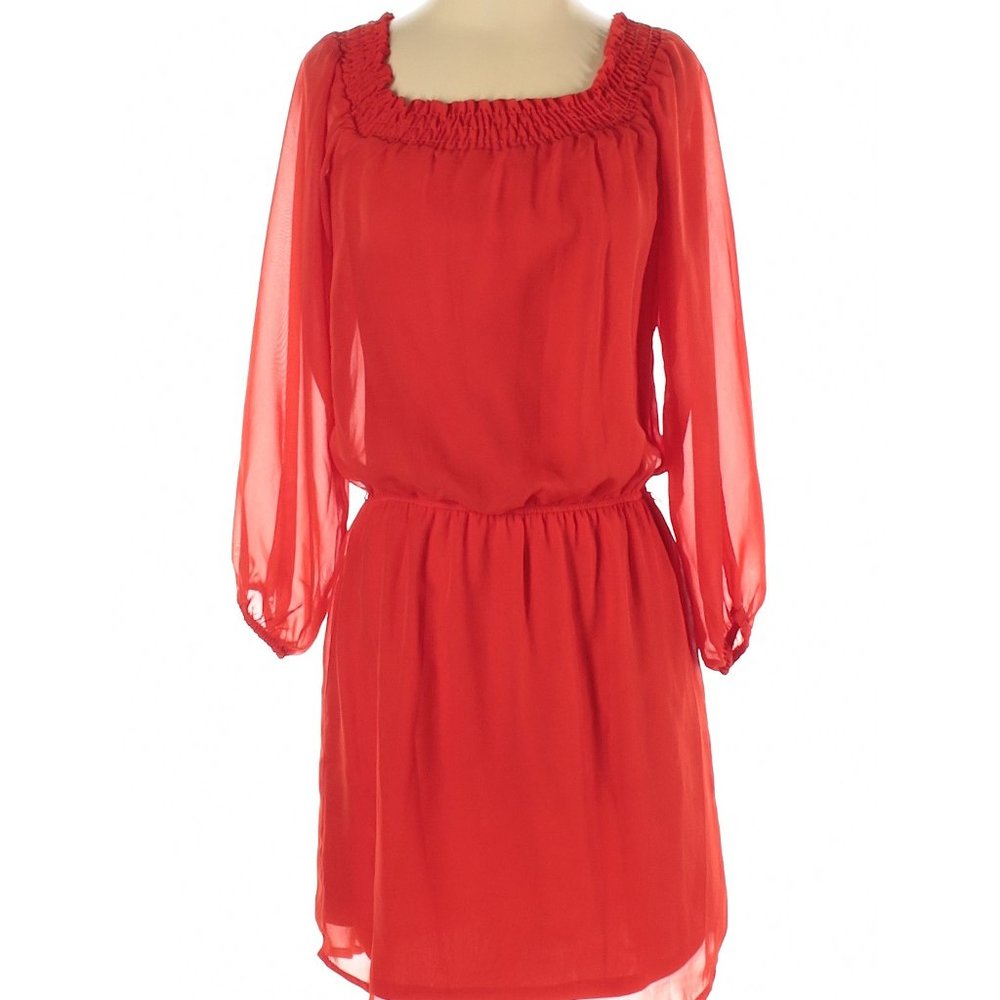 🎉HP🎉 Bebe Fiery Red Dress - Picture 2 of 3
